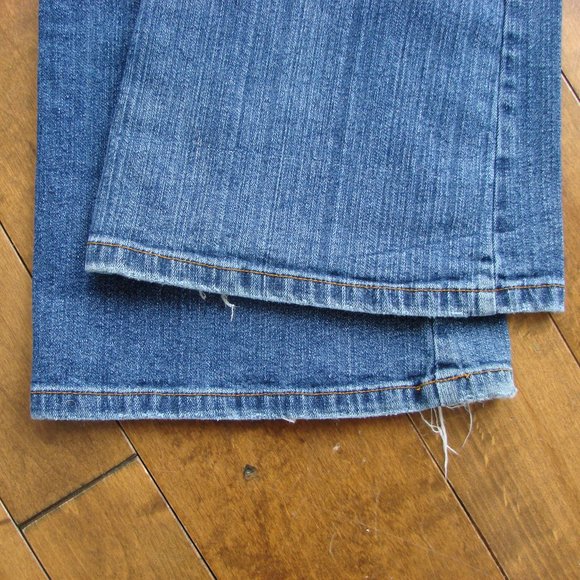 Vintage Y2K 90s Bongo Flare Jeans Wide Leg Festival Boho Hippie Sz 13 Waist 37 - Picture 9 of 14